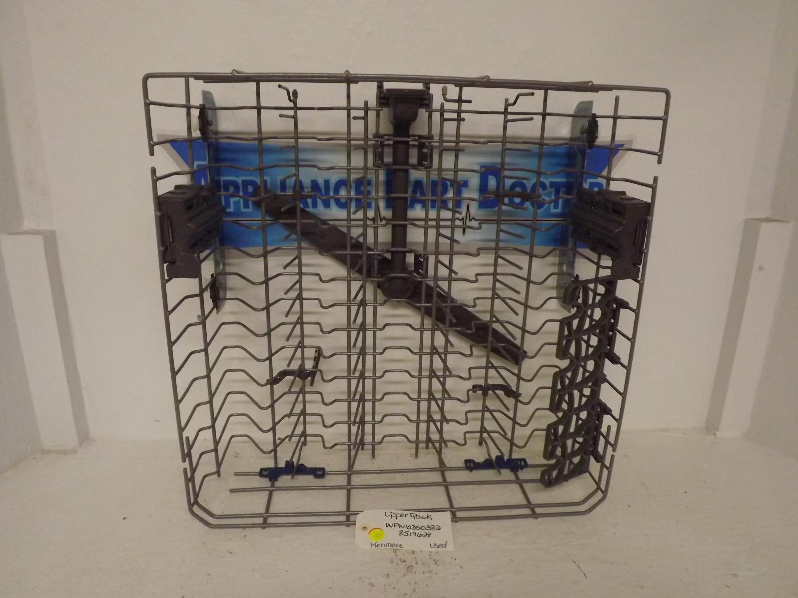 Kenmore Dishwasher WPW10350382 8519628 Upper Rack Used Kenmore Dishwasher WPW10350382 8519628 Upper Rack Used